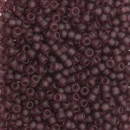 Miyuki seed beads 11/0 - Matted dark smoky amethyst 11-153F